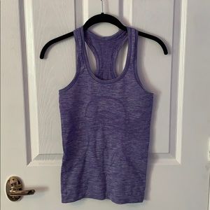 Purple lululemon swifty tank top